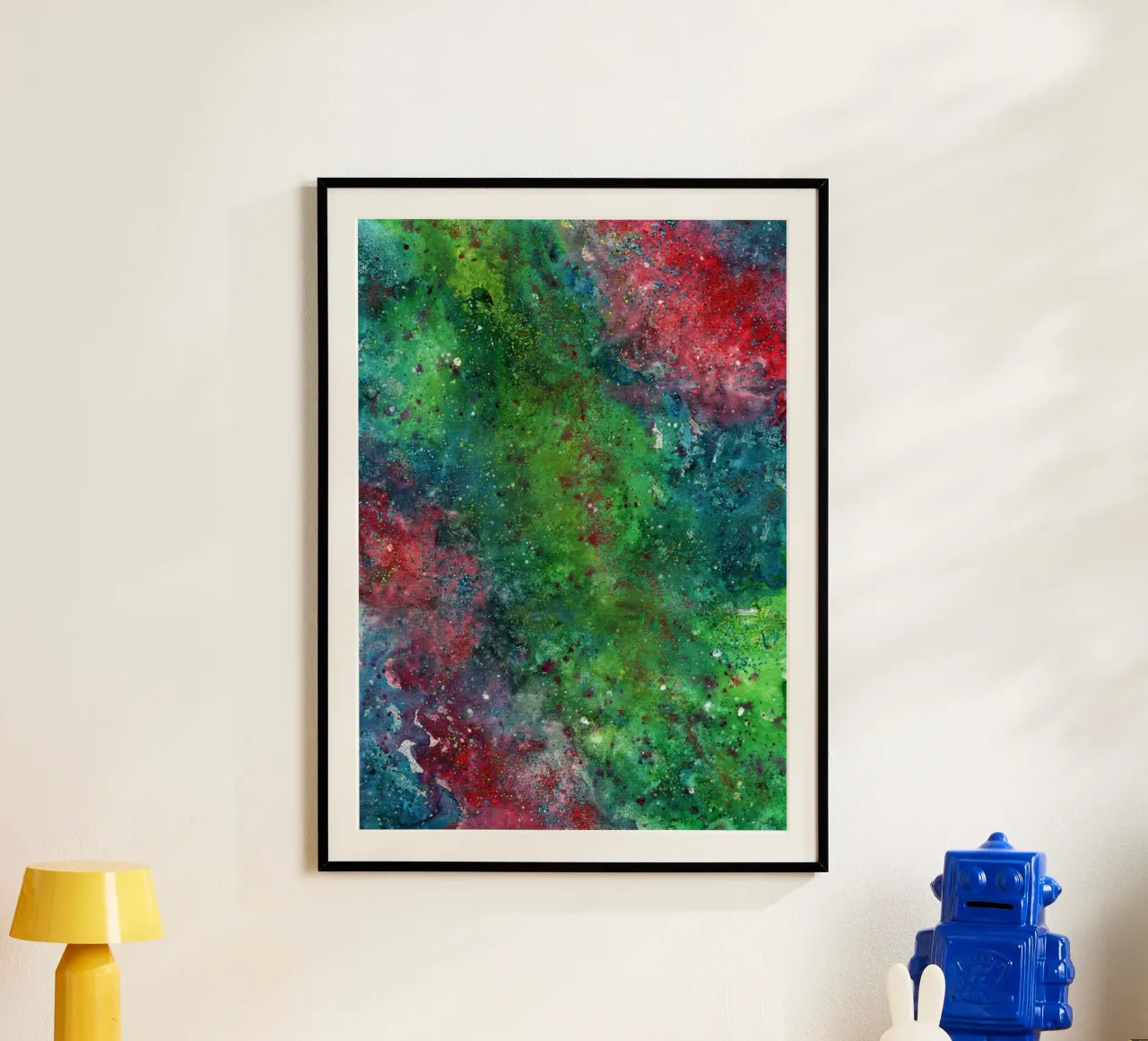 Sfarzo e glamour poster con telaio in legno da KP Design