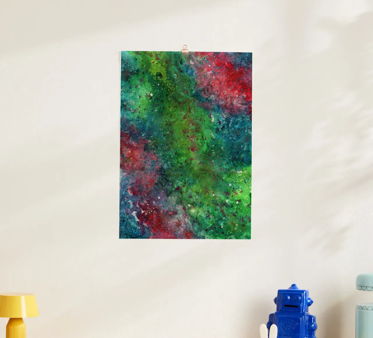Sfarzo e glamour poster con telaio in legno da KP Design