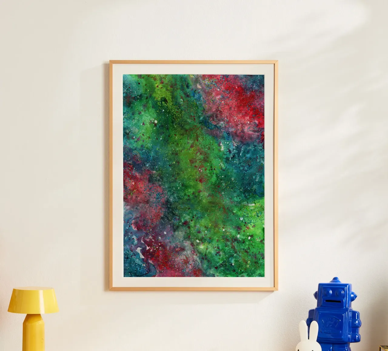 Sfarzo e glamour poster con telaio in legno da KP Design
