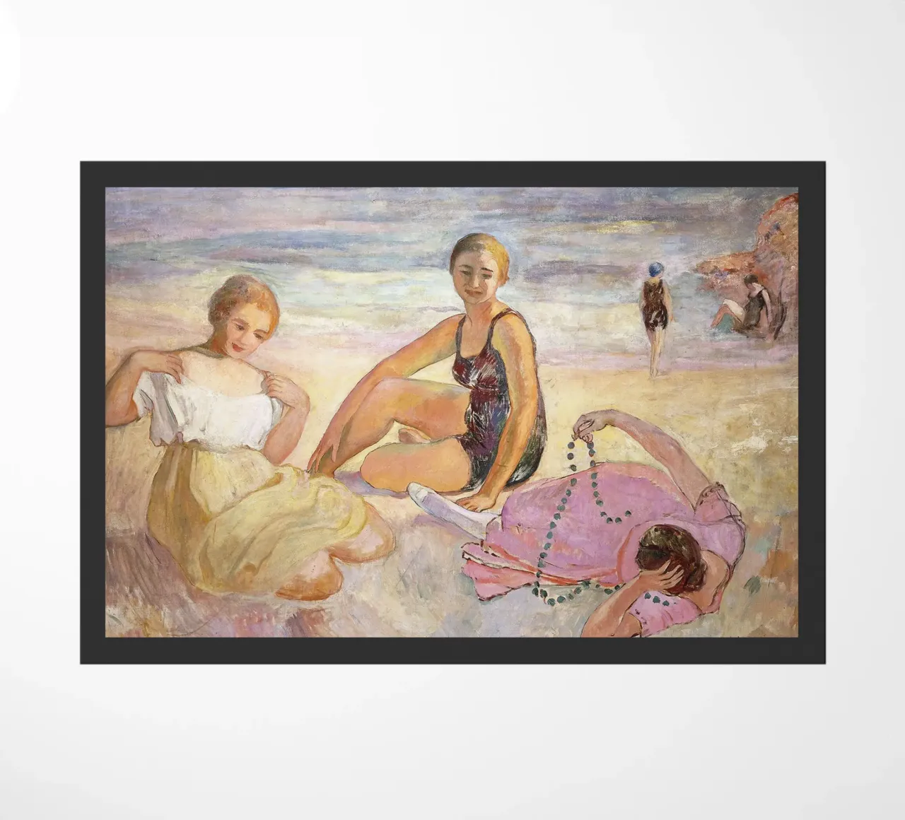Tre donne sulla spiaggia zerbino da Roy Terrell