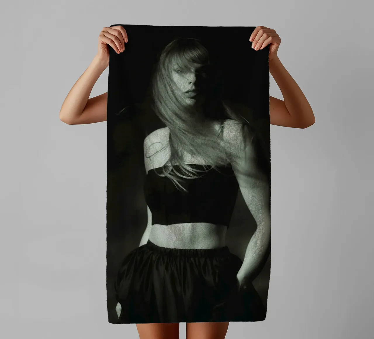 Poster di Taylor Swift attraverso gli anni asciugamano da bagno da dfgtfdt