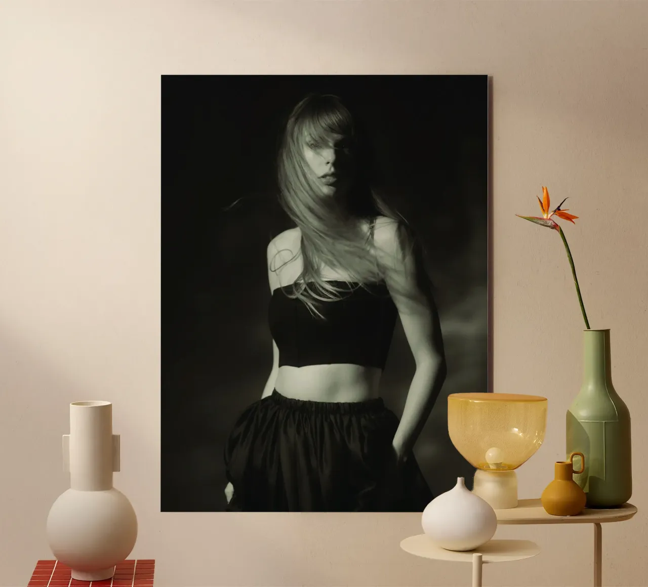 Poster di Taylor Swift attraverso gli anni alluminio dibond da dfgtfdt