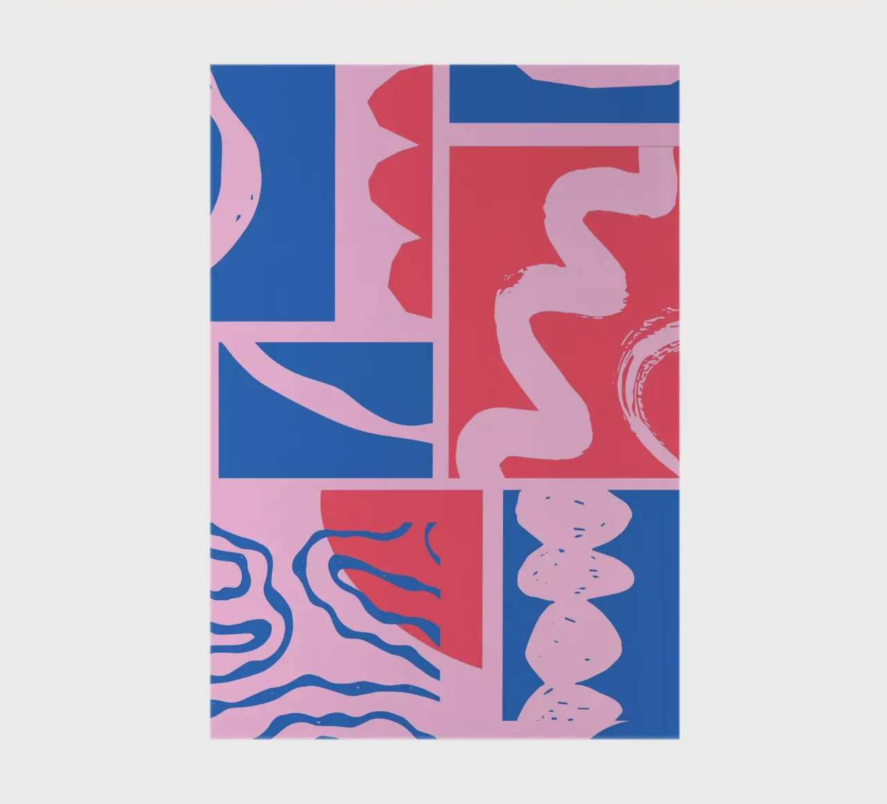 Shapes with Pink notebook by Kim Hubball Studio