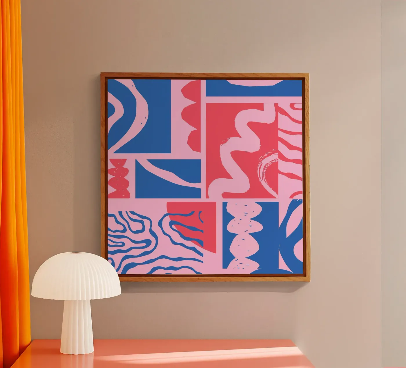 Formen mit Rosa Acryl-Glas von Kim Hubball Studio