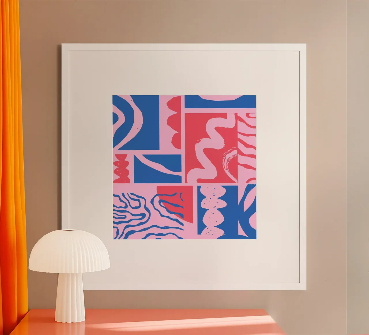 Forme con il rosa poster da Kim Hubball Studio