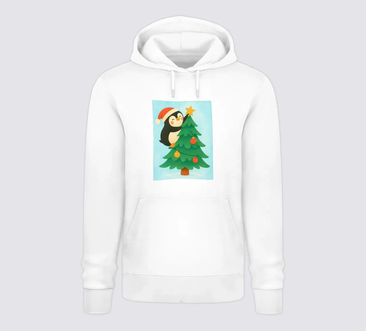 pinguino di Natale felpa con cappuccio da SADELA