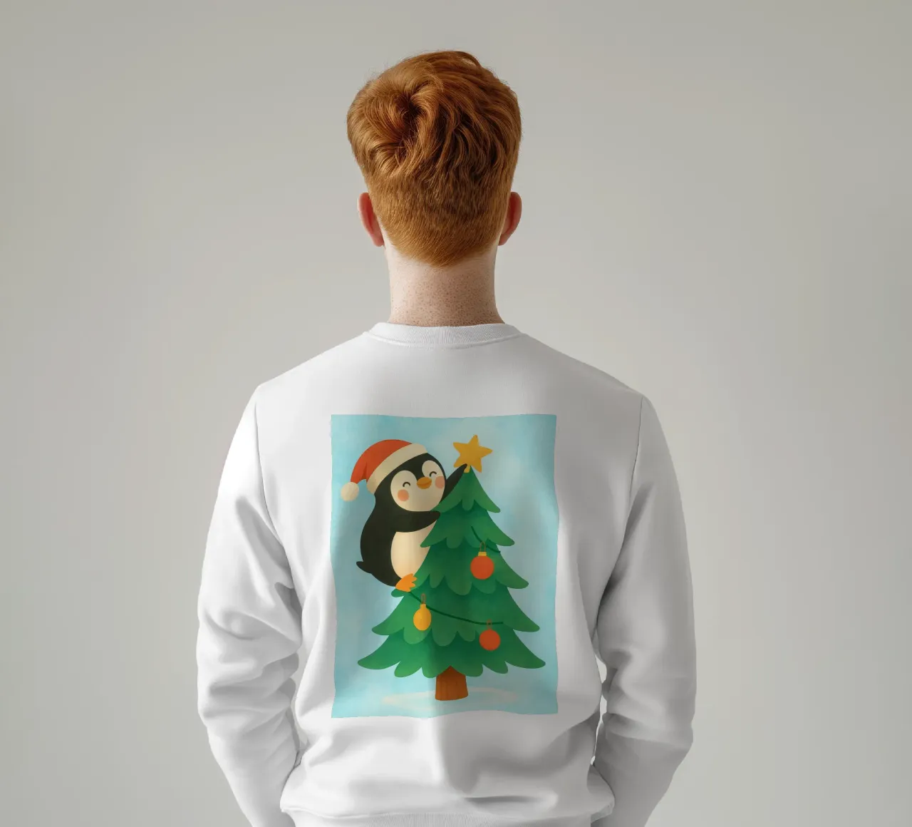 pinguino di Natale felpa da SADELA