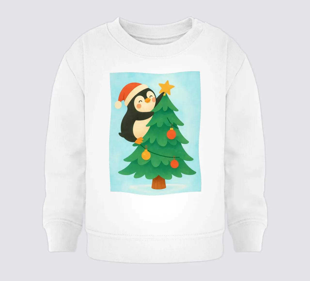 pinguino di Natale felpa neonato da SADELA