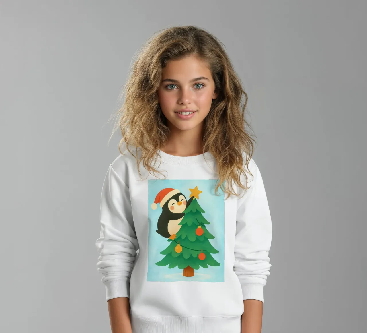 pinguino di Natale felpa bambino da SADELA