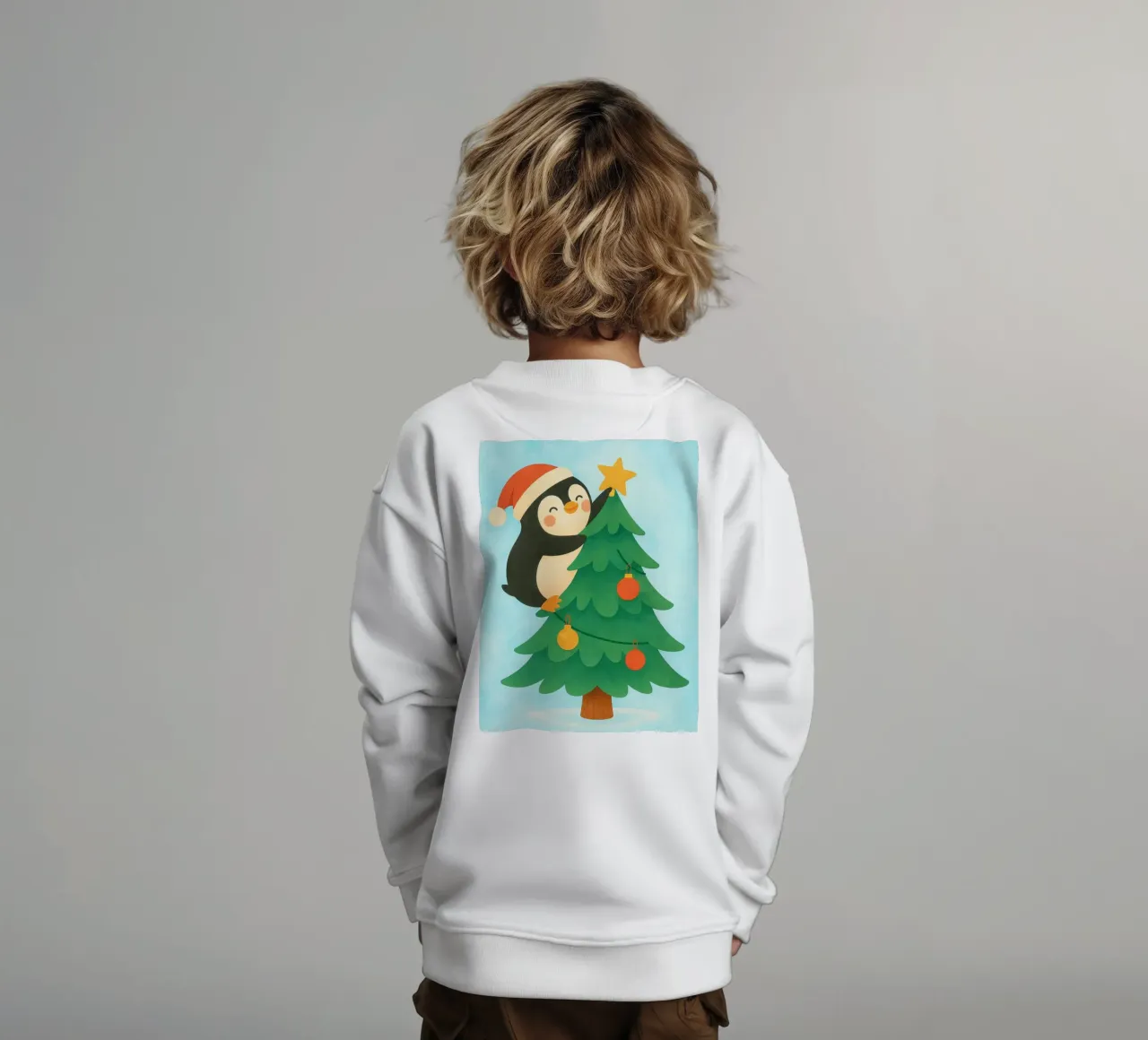 pinguino di Natale felpa bambino da SADELA
