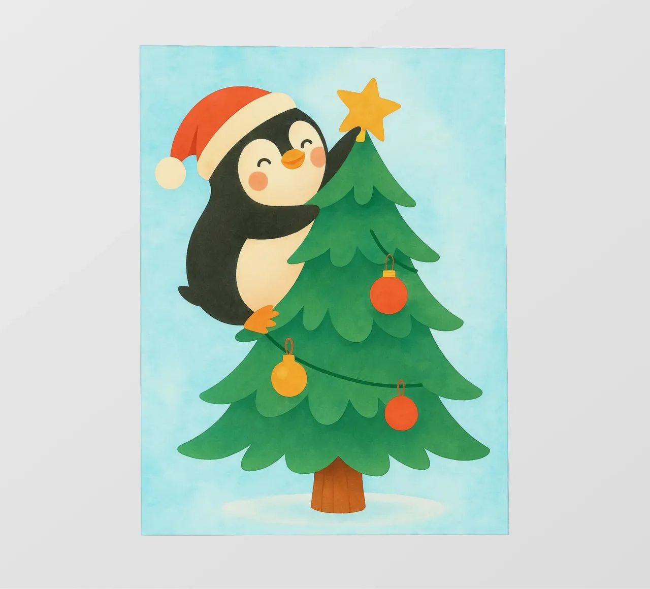 pinguino di Natale pellicola backlit da SADELA