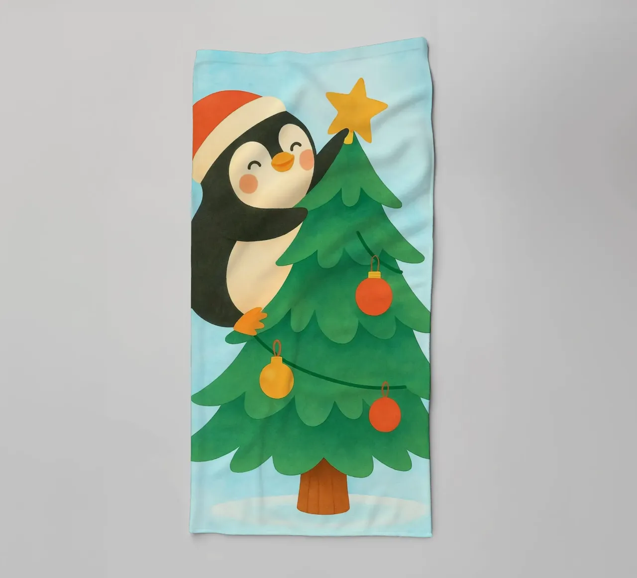 pinguino di Natale asciugamano da bagno da SADELA
