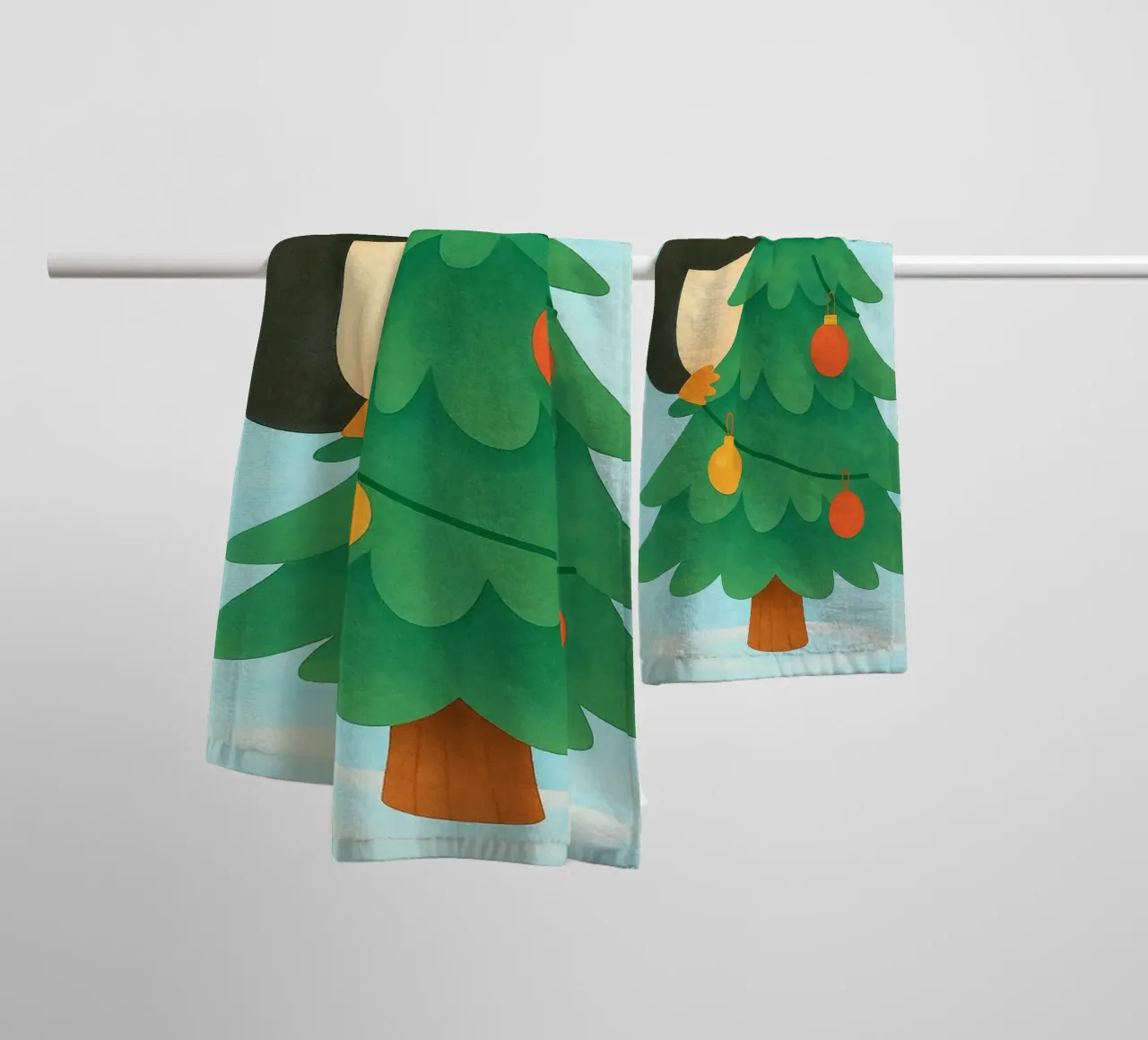 pinguino di Natale asciugamano da bagno da SADELA
