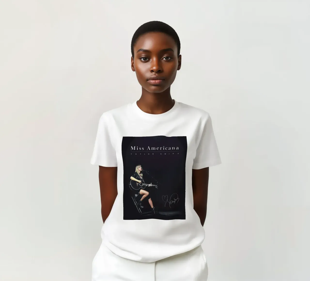 Poster con stampa pastello di Taylor Swift t-shirt da dfgtfdt