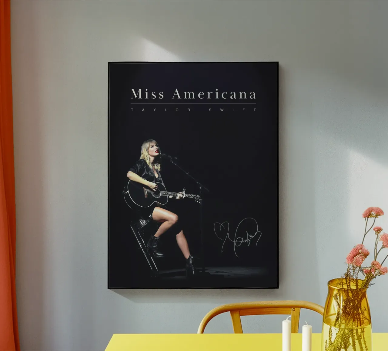 Poster con stampa pastello di Taylor Swift plexiglass da dfgtfdt
