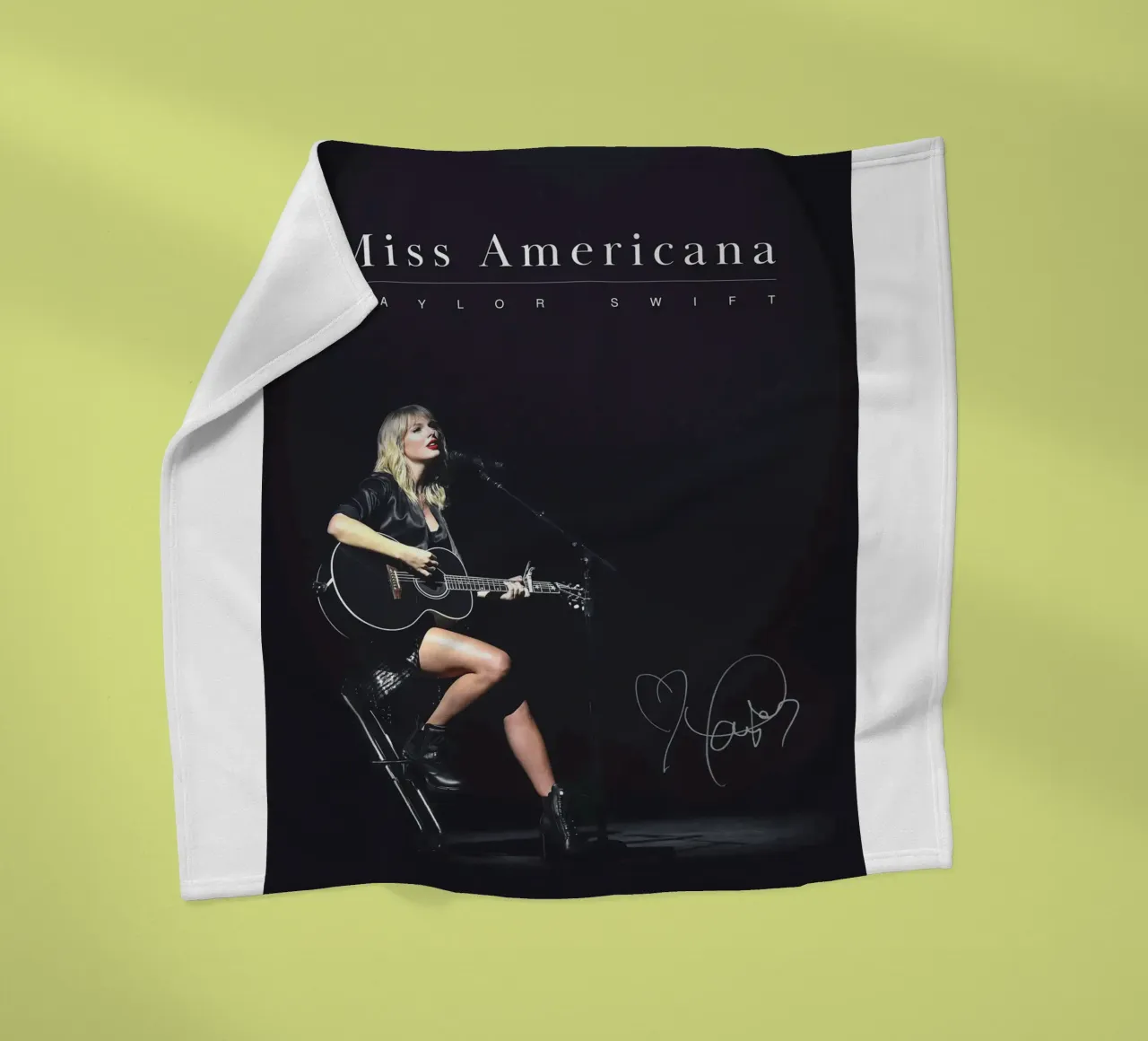 Poster con stampa pastello di Taylor Swift coperta in pile da dfgtfdt