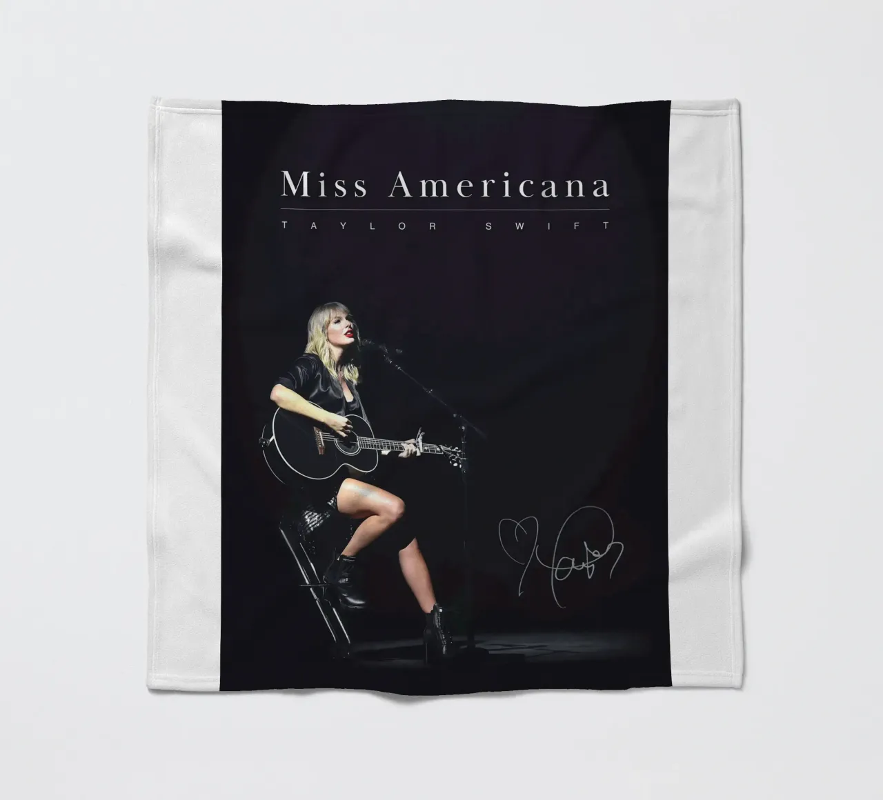Poster con stampa pastello di Taylor Swift coperta in pile da dfgtfdt