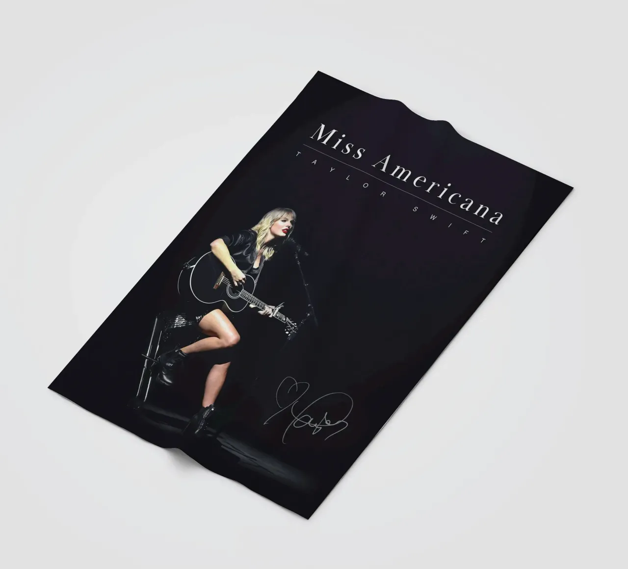 Poster con stampa pastello di Taylor Swift coperta in pile da dfgtfdt