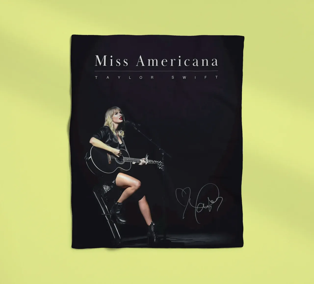 Poster con stampa pastello di Taylor Swift coperta in pile da dfgtfdt