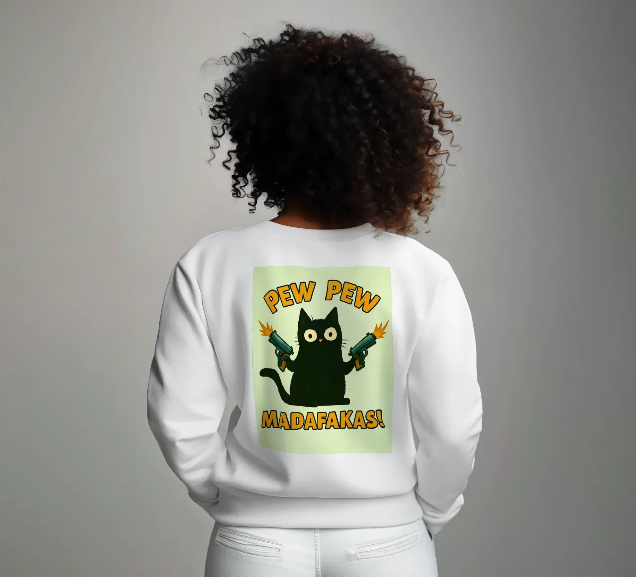 gatto pew pew madafakas felpa da SADELA