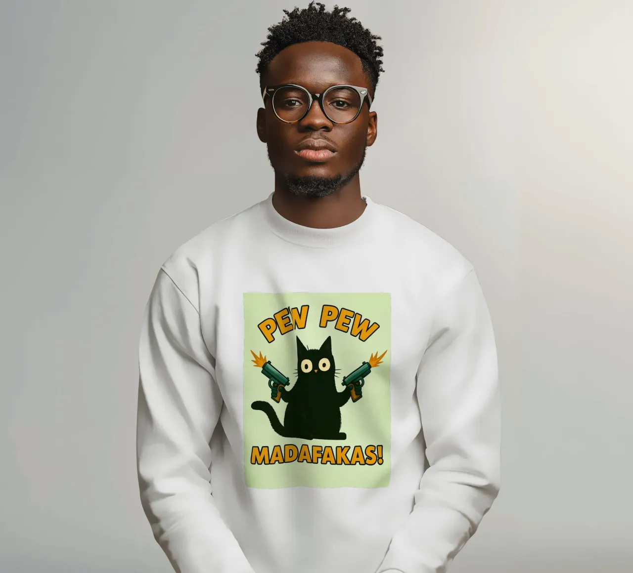 gatto pew pew madafakas felpa da SADELA
