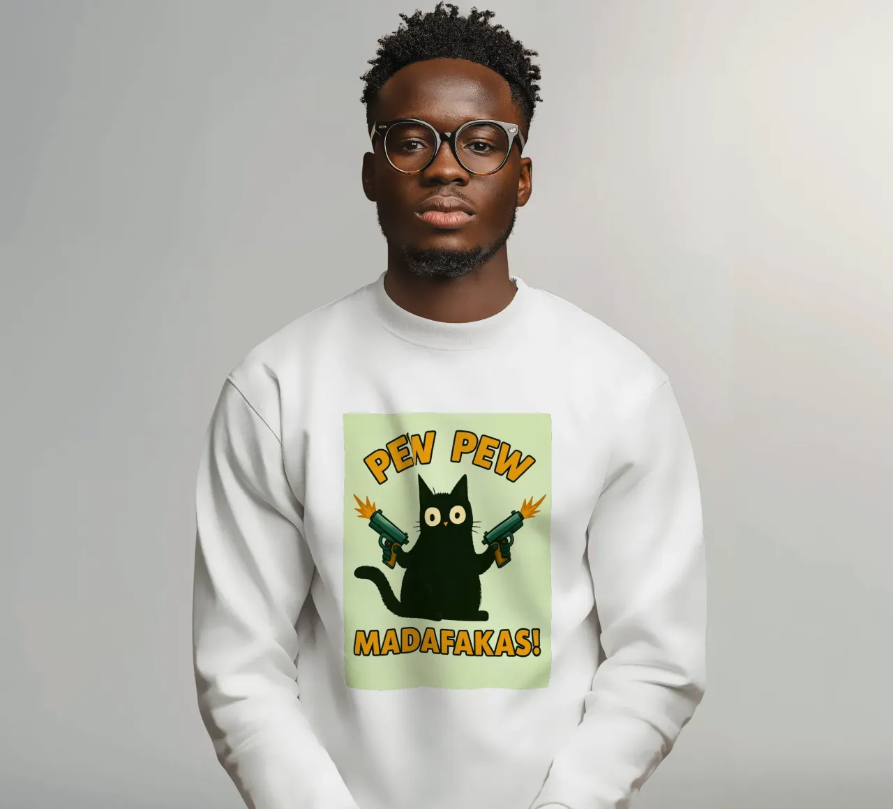 gatto pew pew madafakas felpa da SADELA