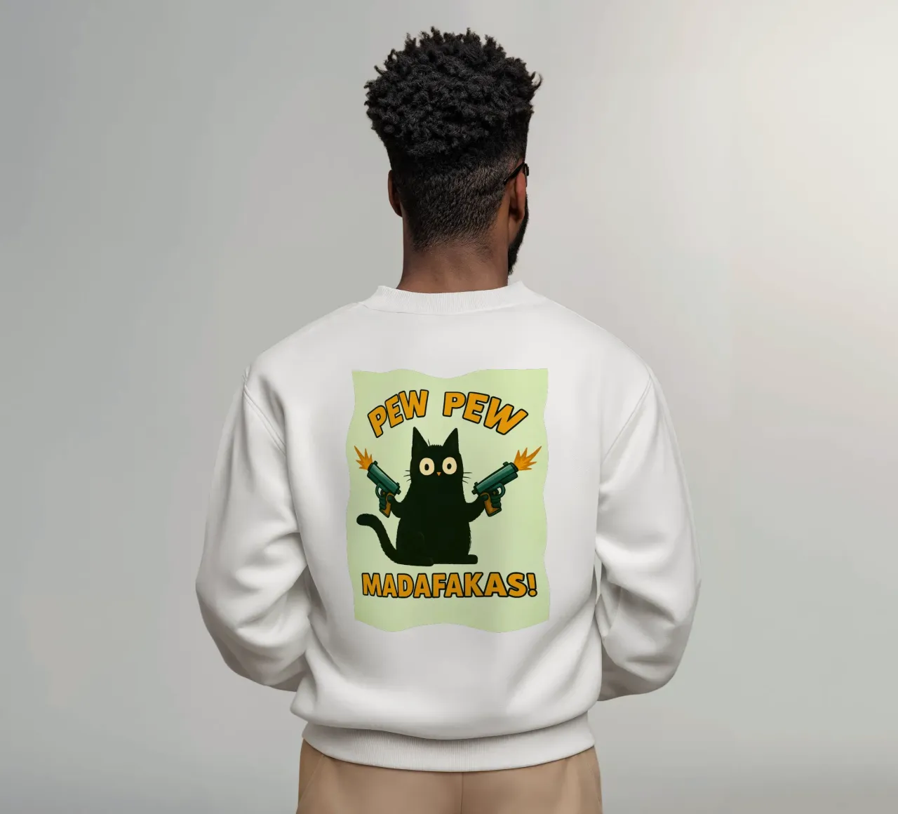 gatto pew pew madafakas felpa da SADELA