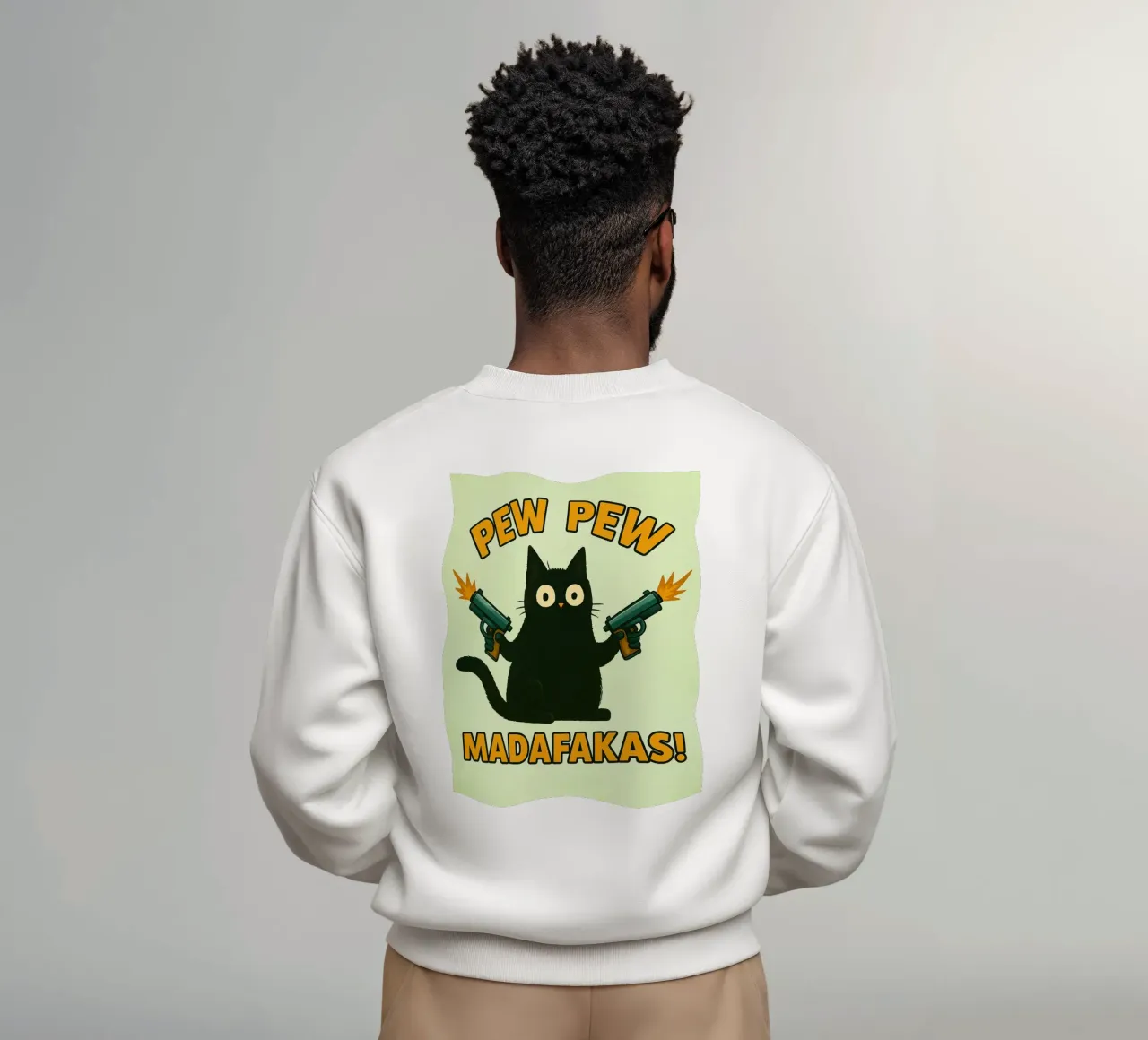 gatto pew pew madafakas felpa da SADELA
