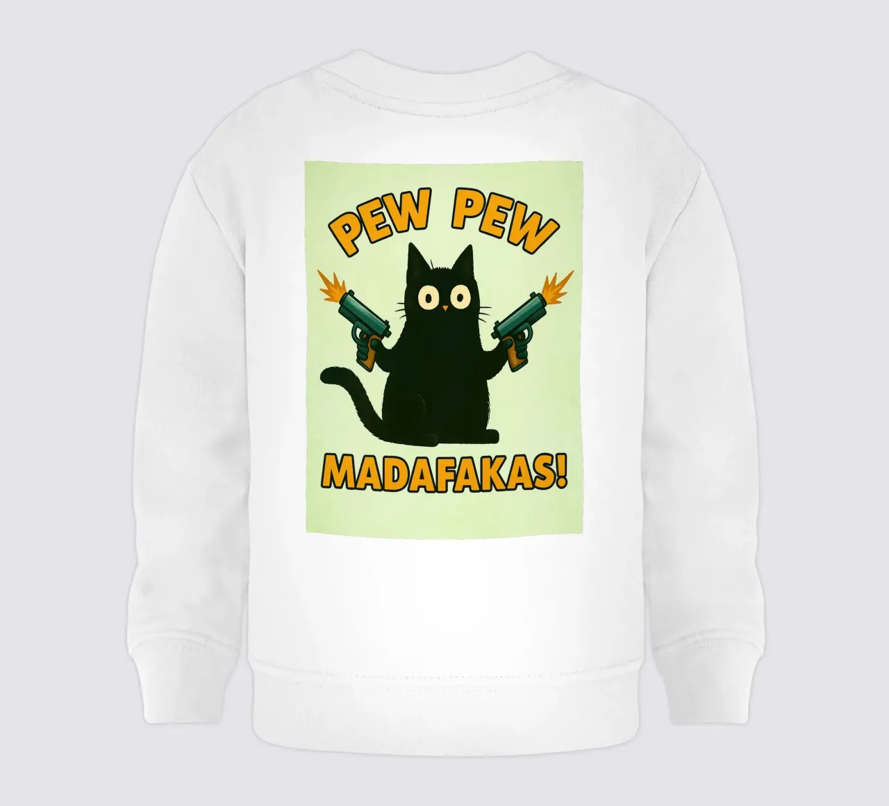 gatto pew pew madafakas felpa neonato da SADELA