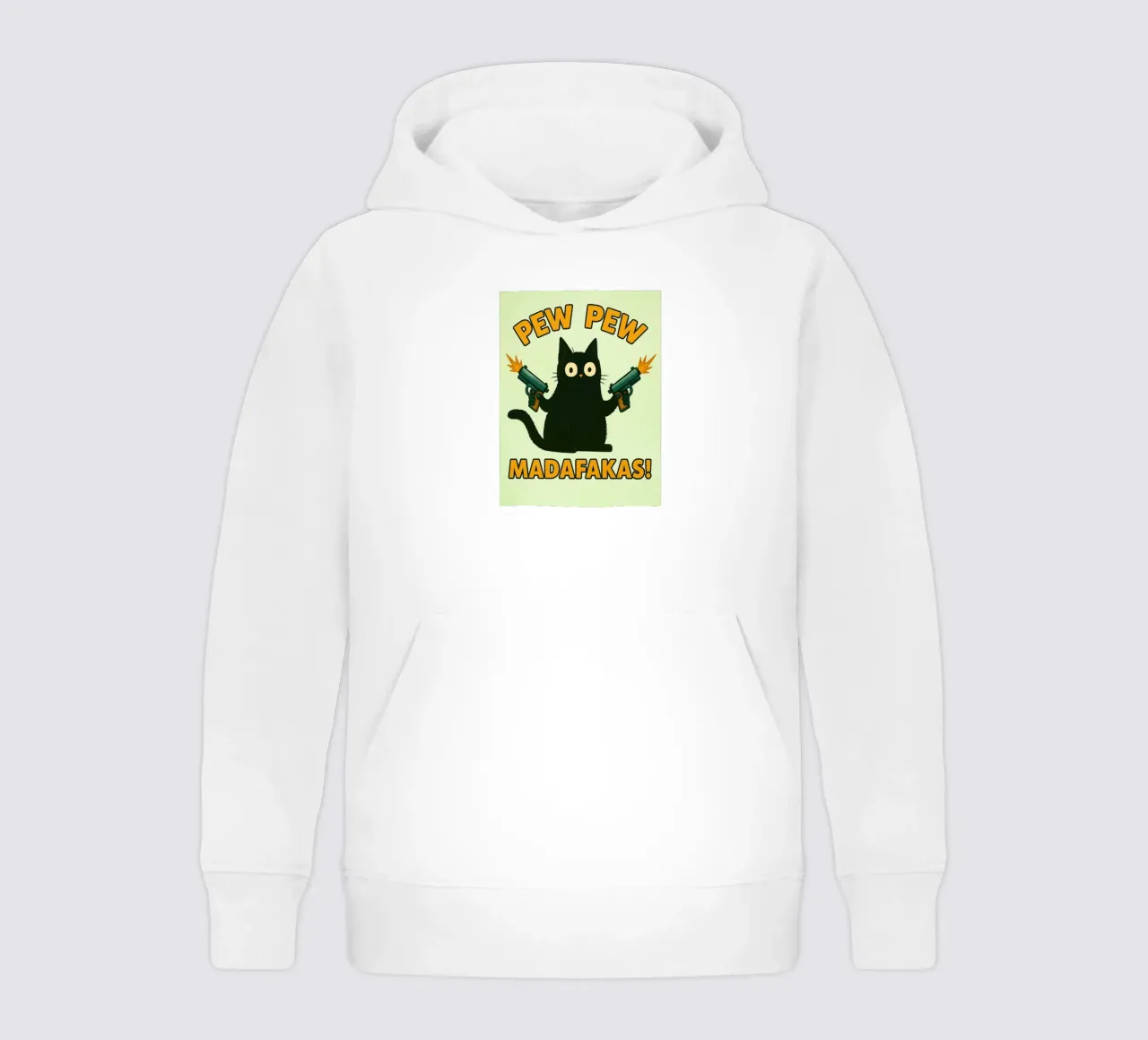 gatto pew pew madafakas felpa bambino con cappuccio da SADELA