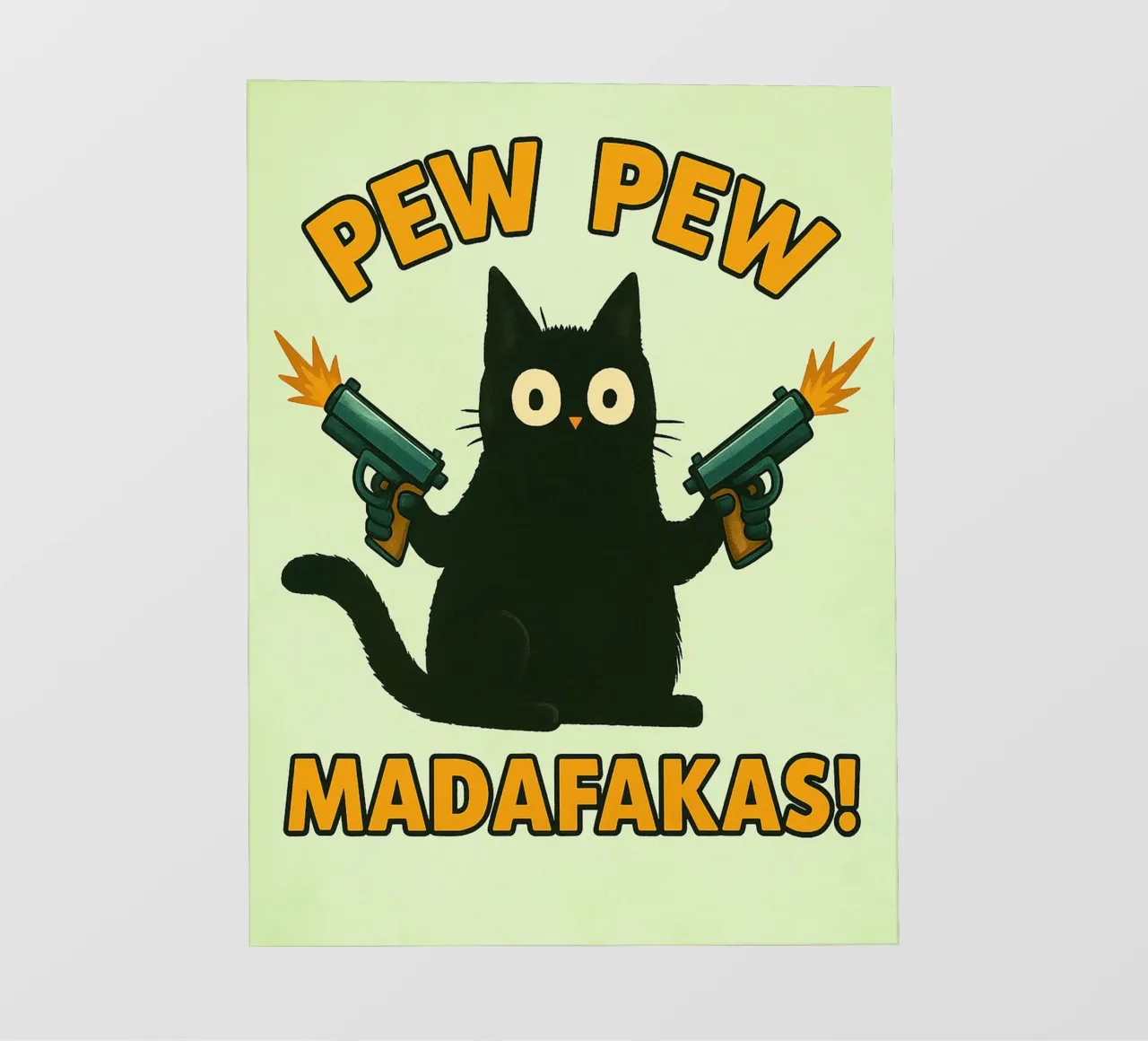 gatto pew pew madafakas pellicola backlit da SADELA