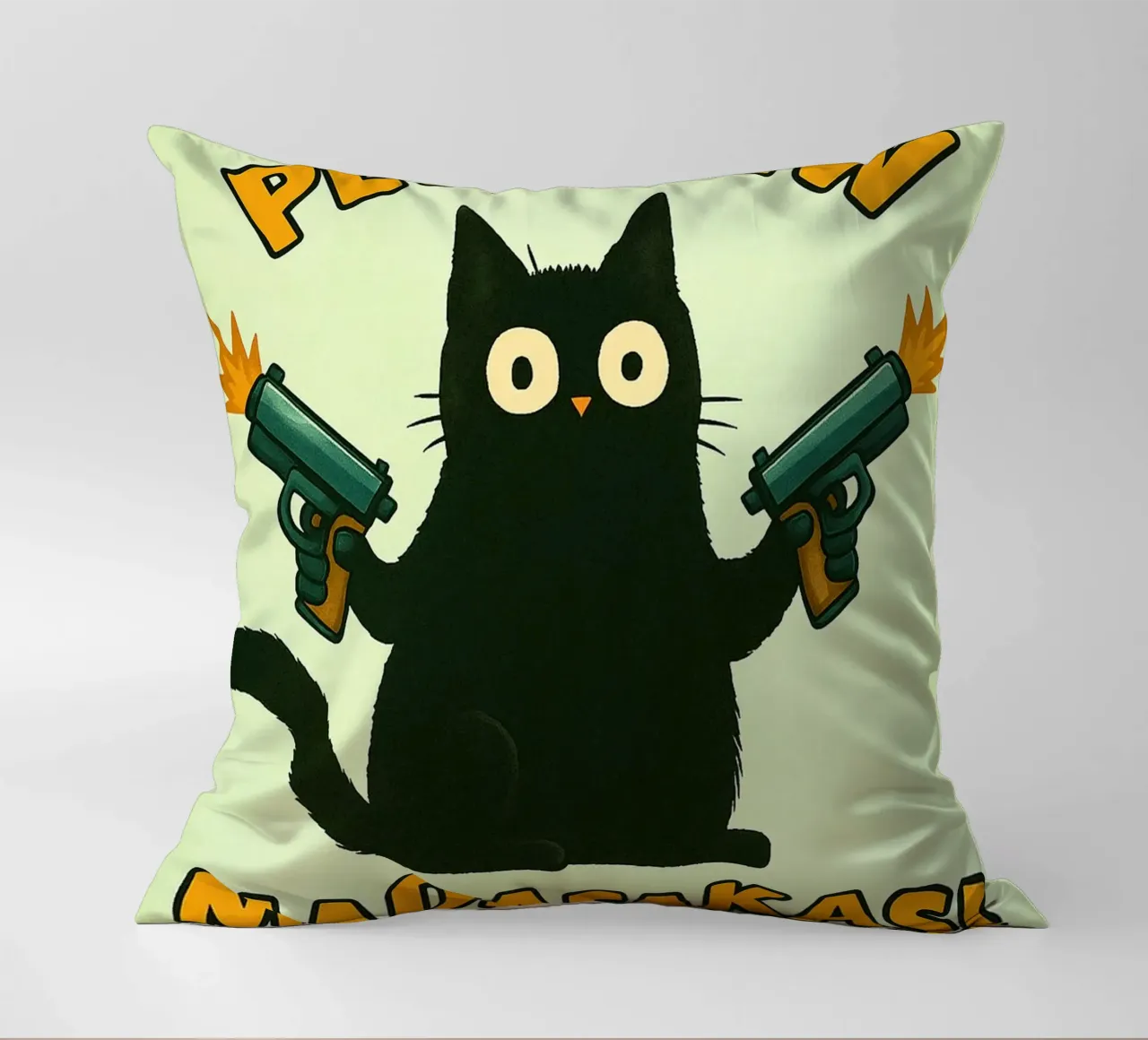gatto pew pew madafakas cuscino da SADELA