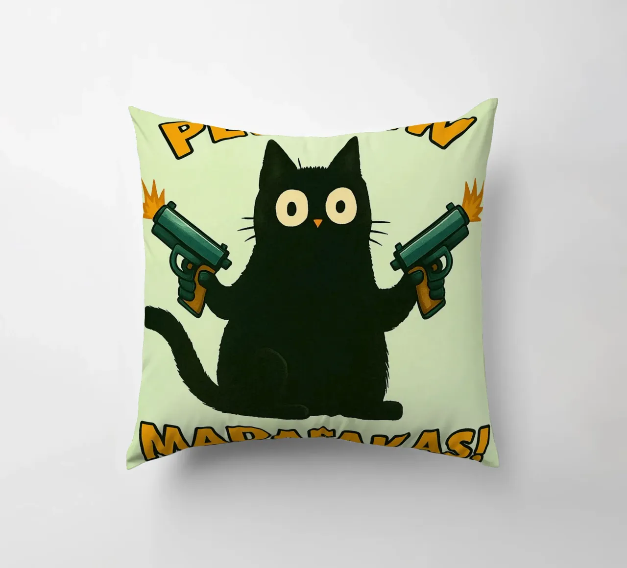 gatto pew pew madafakas cuscino da SADELA
