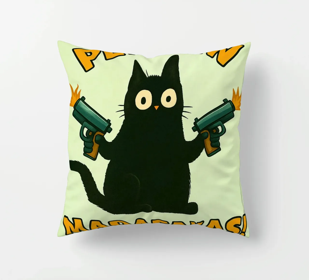 gatto pew pew madafakas cuscino da SADELA