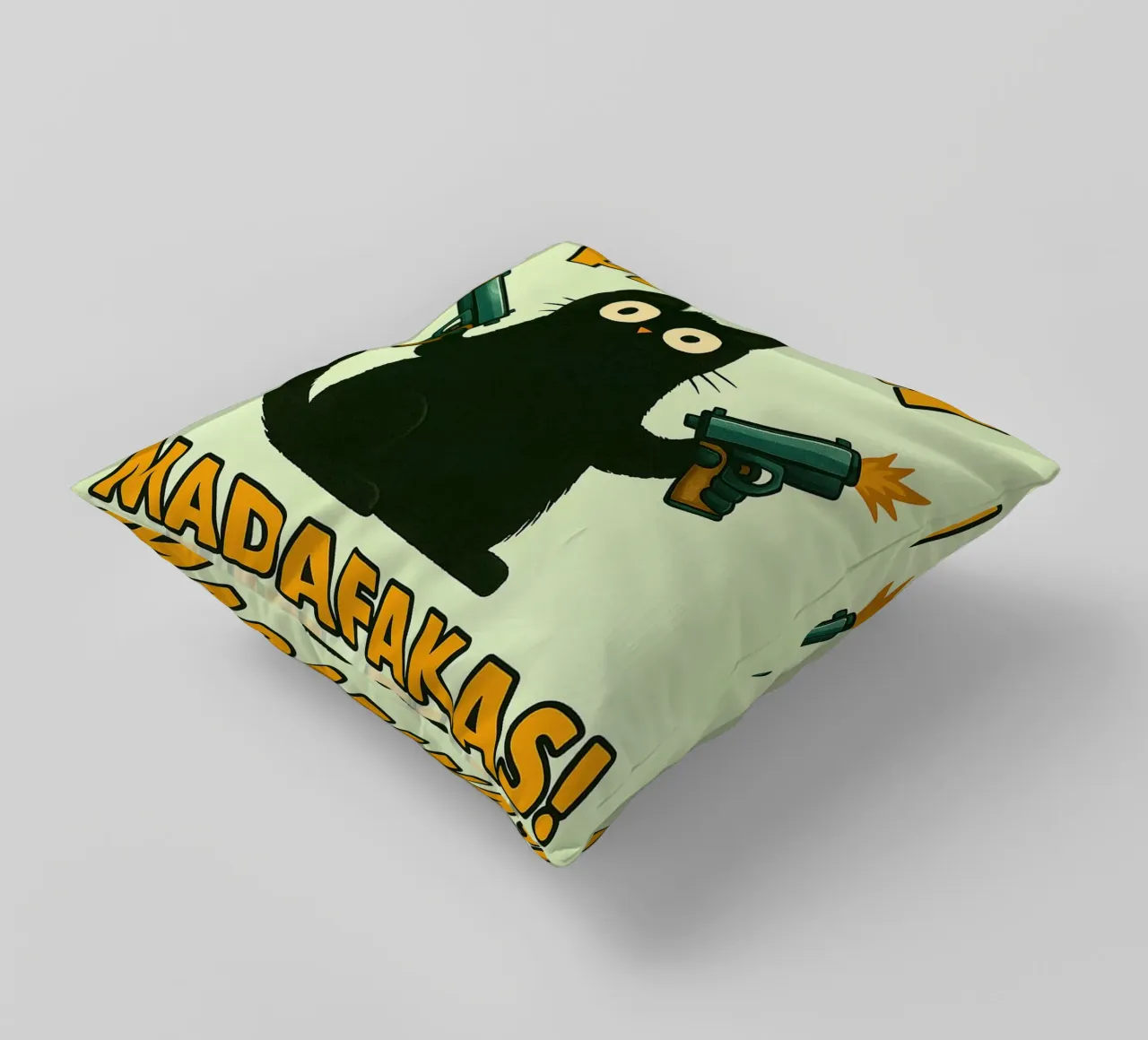 gatto pew pew madafakas cuscino da SADELA