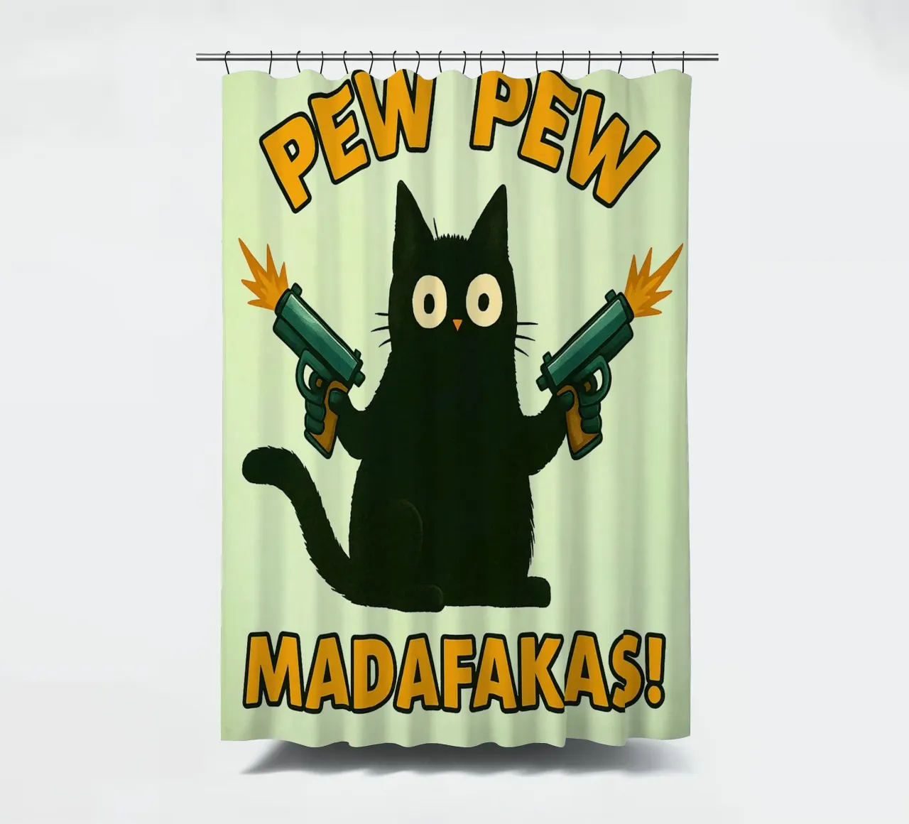 gatto pew pew madafakas tenda da doccia da SADELA