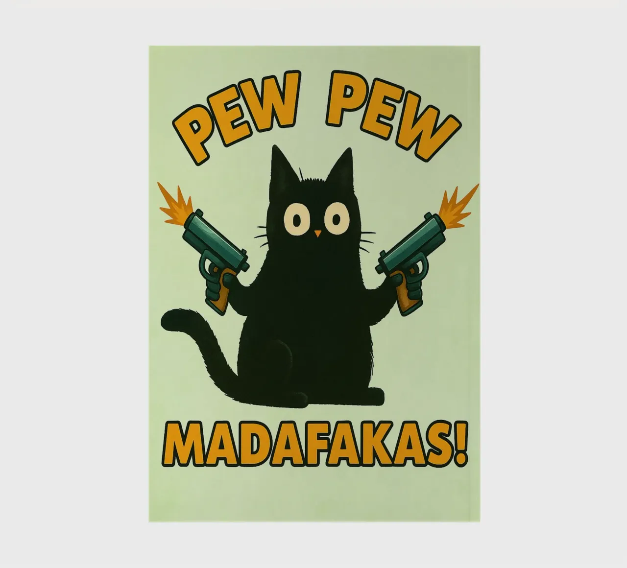 pew pew madafakas cat notebook by SADELA