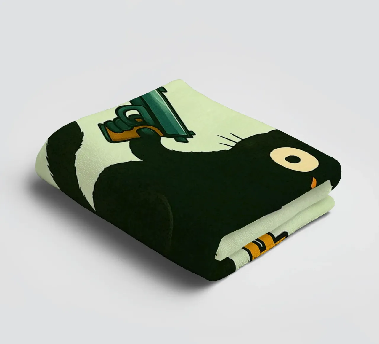 pew pew madafakas cat towel by SADELA
