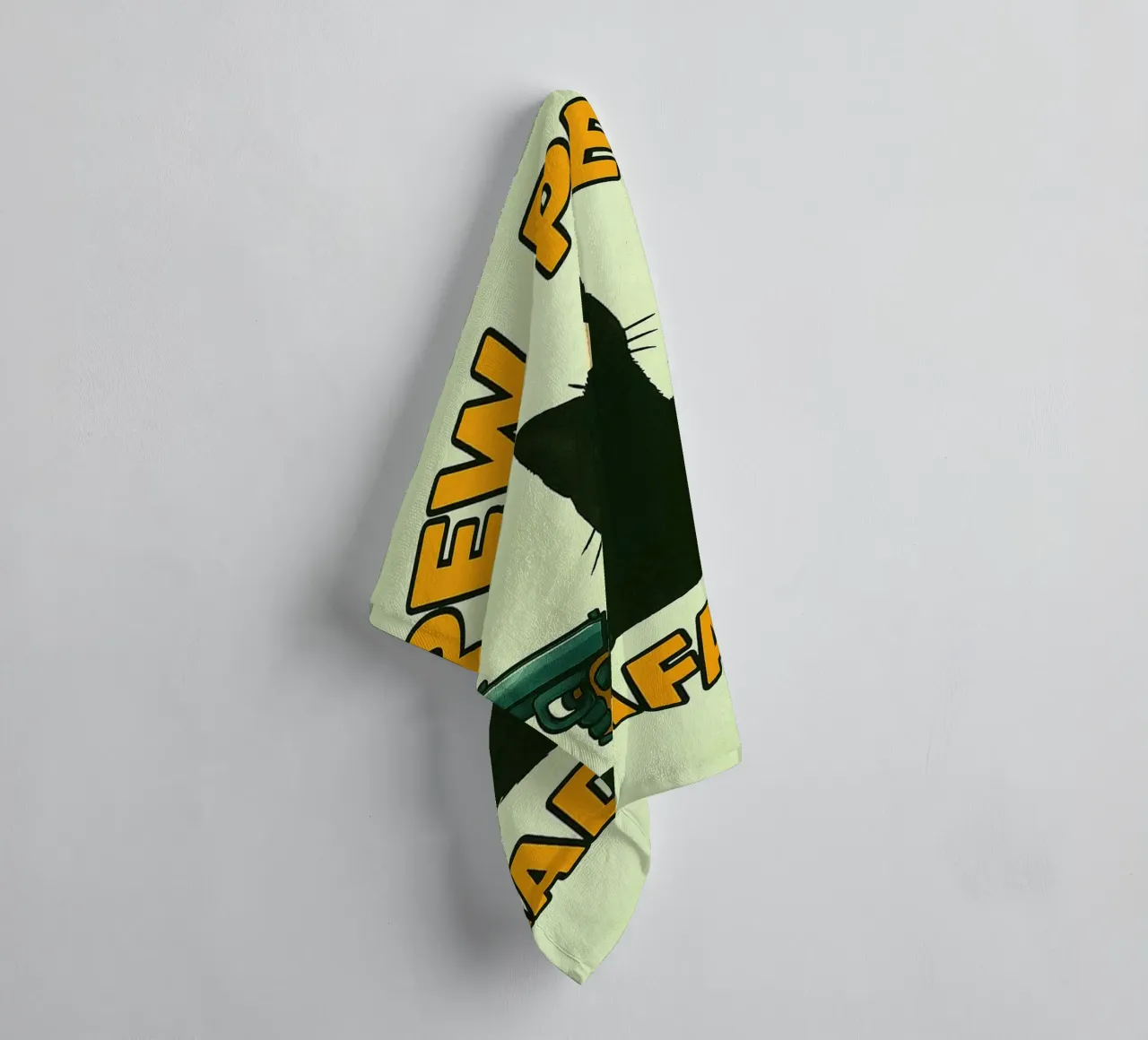 pew pew madafakas cat towel by SADELA