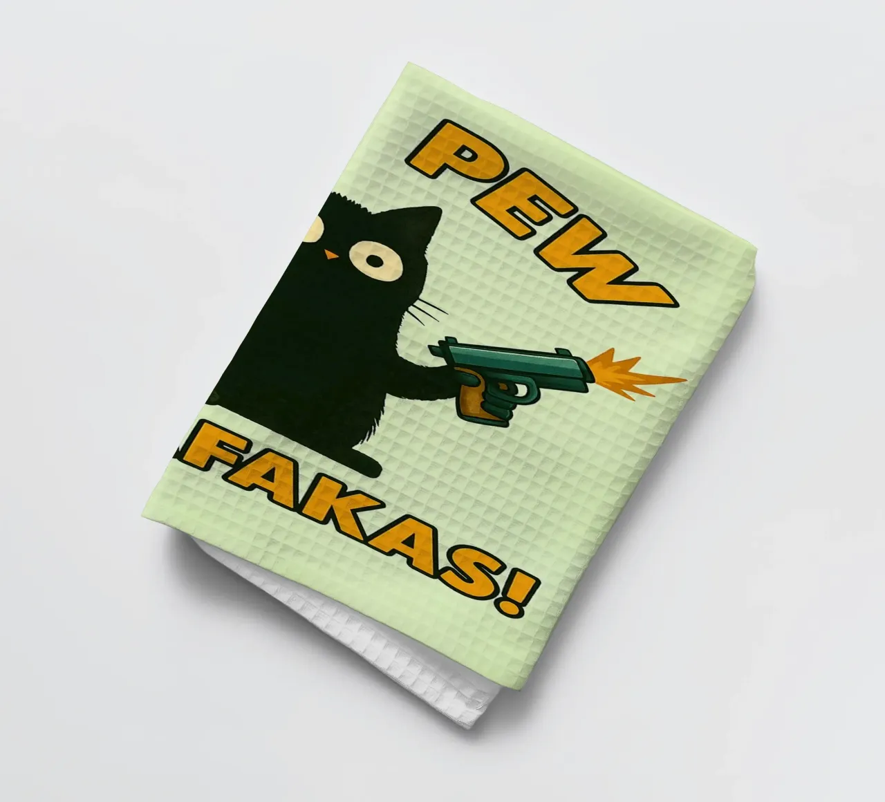 pew pew madafakas Katze Geschirrtuch von SADELA