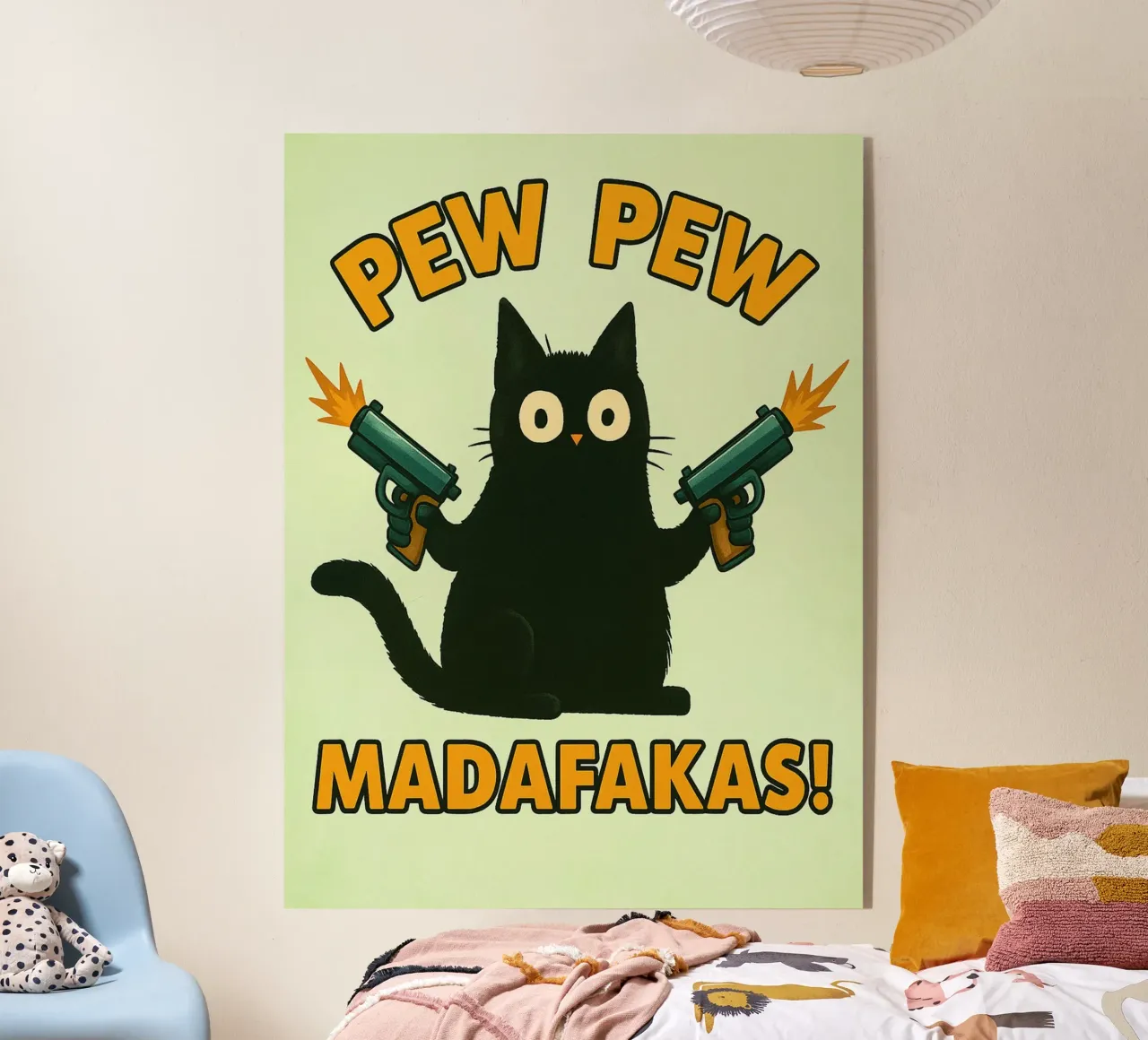 gatto pew pew madafakas plexiglass da SADELA