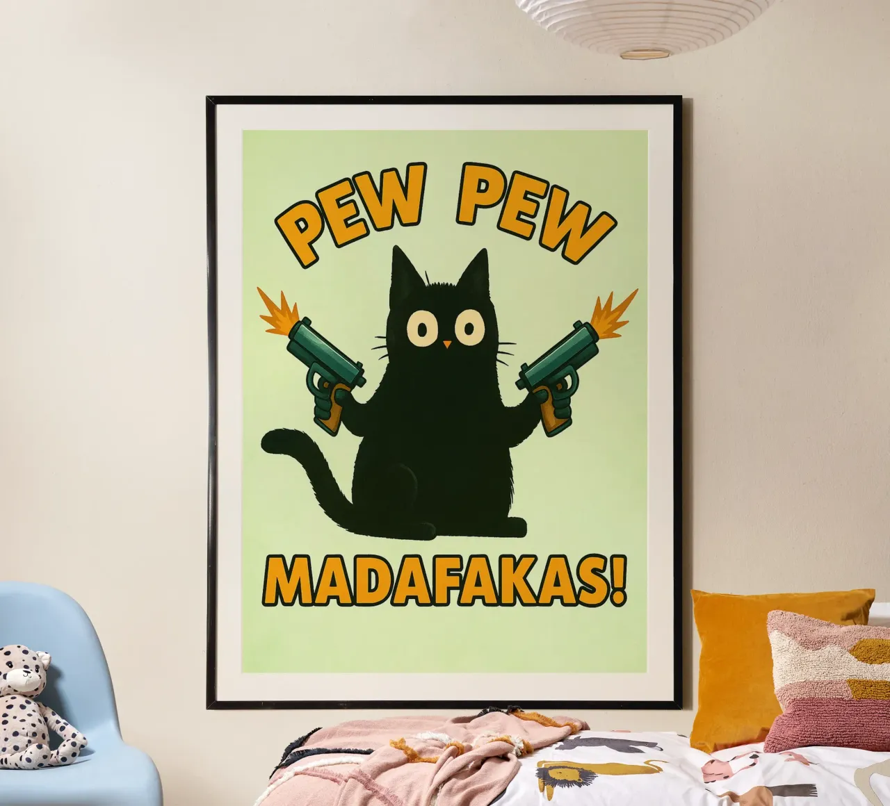 pew pew madafakas cat hahnemühle by SADELA