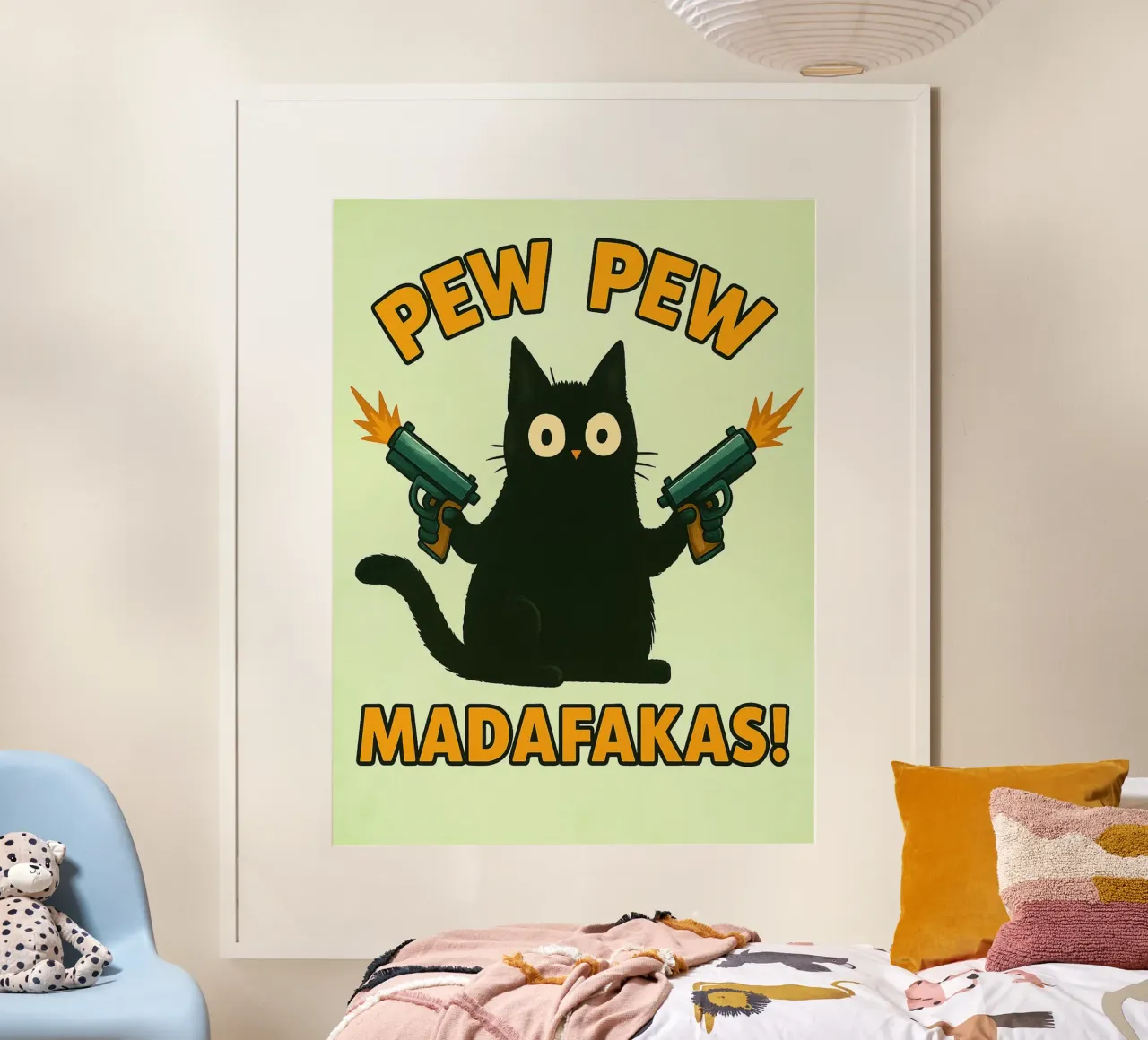 pew pew madafakas cat hahnemühle by SADELA