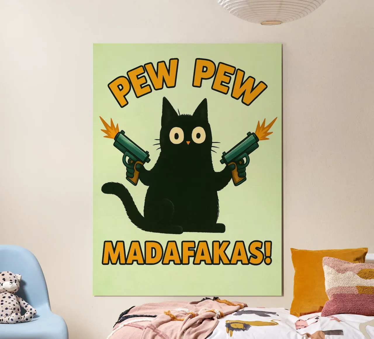pew pew madafakas cat hahnemühle by SADELA