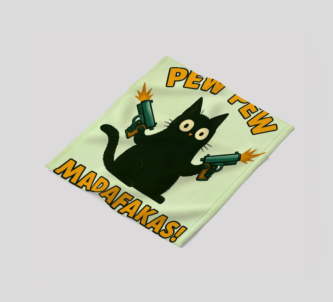 gatto pew pew madafakas coperta in pile da SADELA