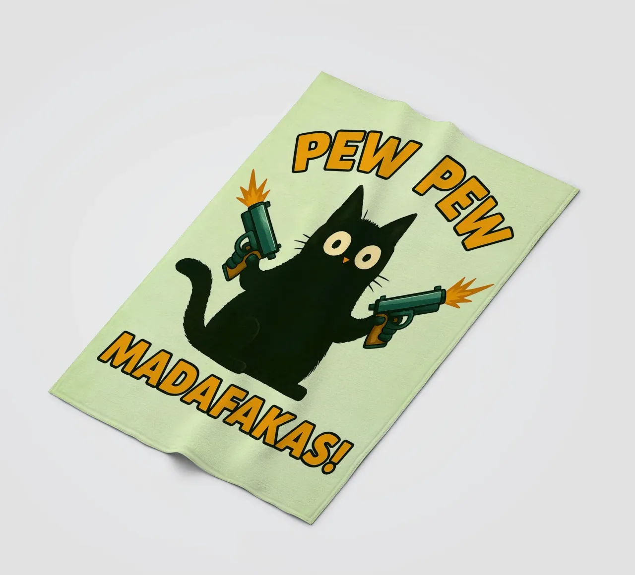 gatto pew pew madafakas coperta in pile da SADELA