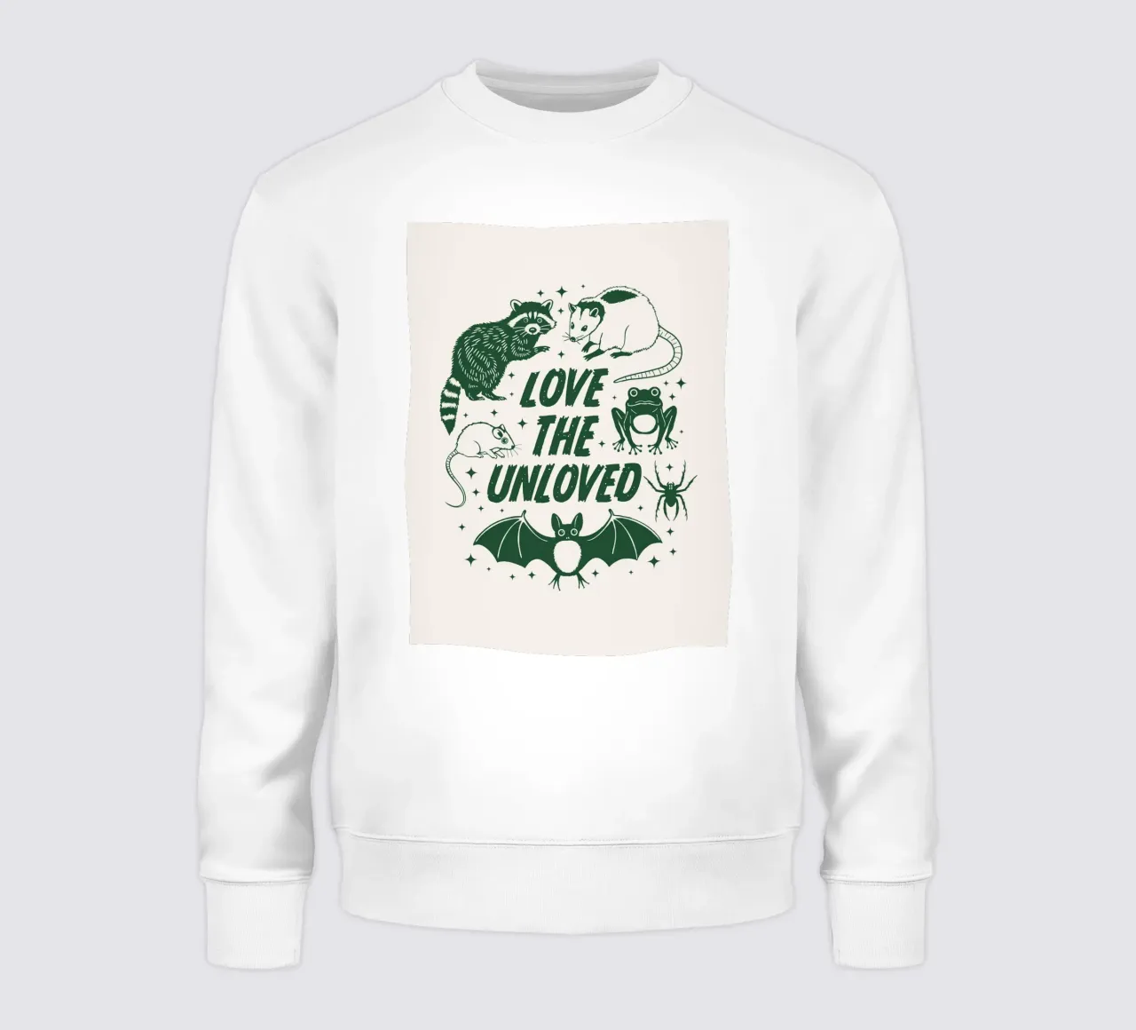 Liebe die Ungeliebten Sweatshirt von Eco Rebel Creative