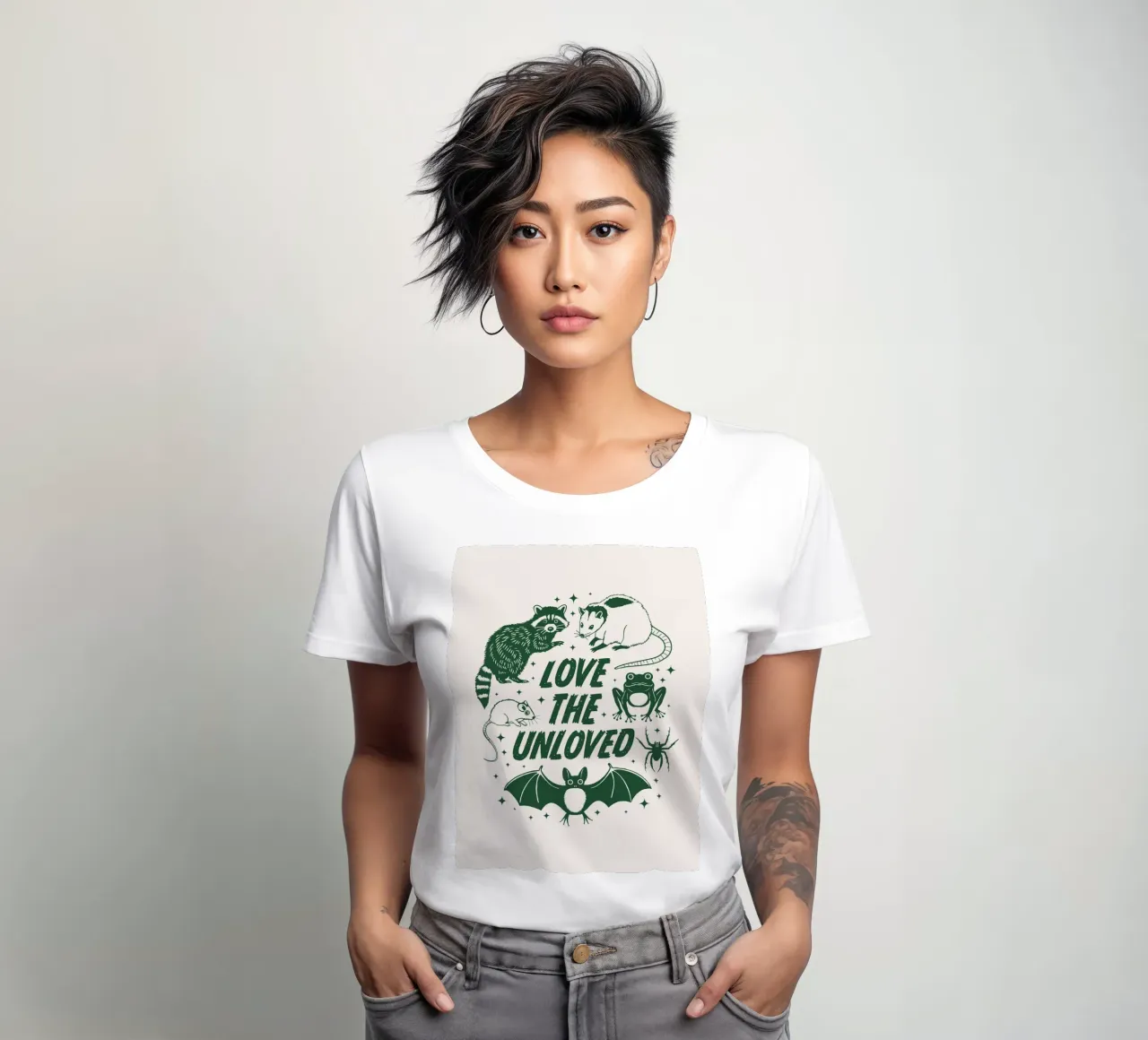 Amare chi non è amato t-shirt da donna da Eco Rebel Creative