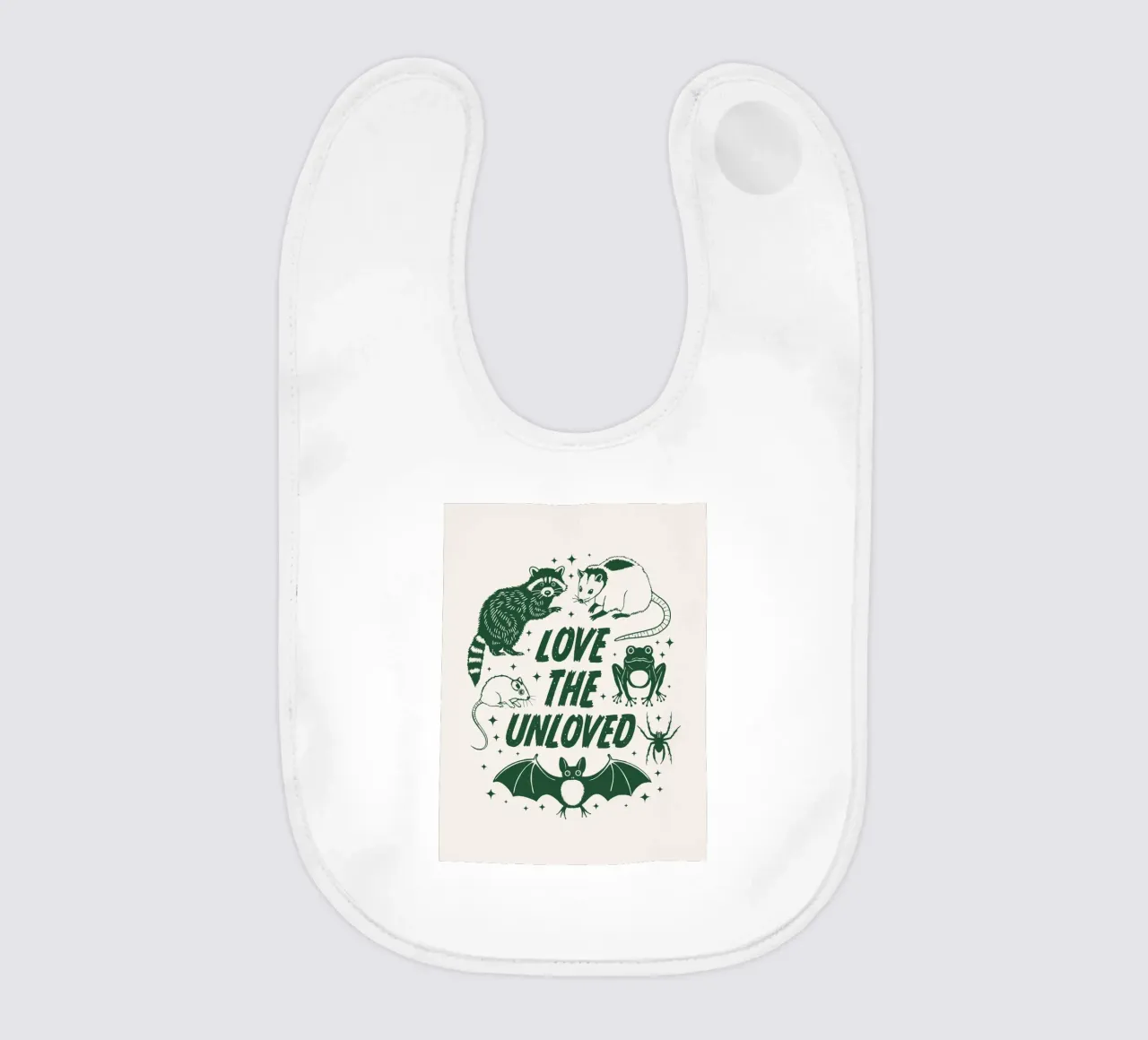 Amare chi non è amato bavaglino da Eco Rebel Creative