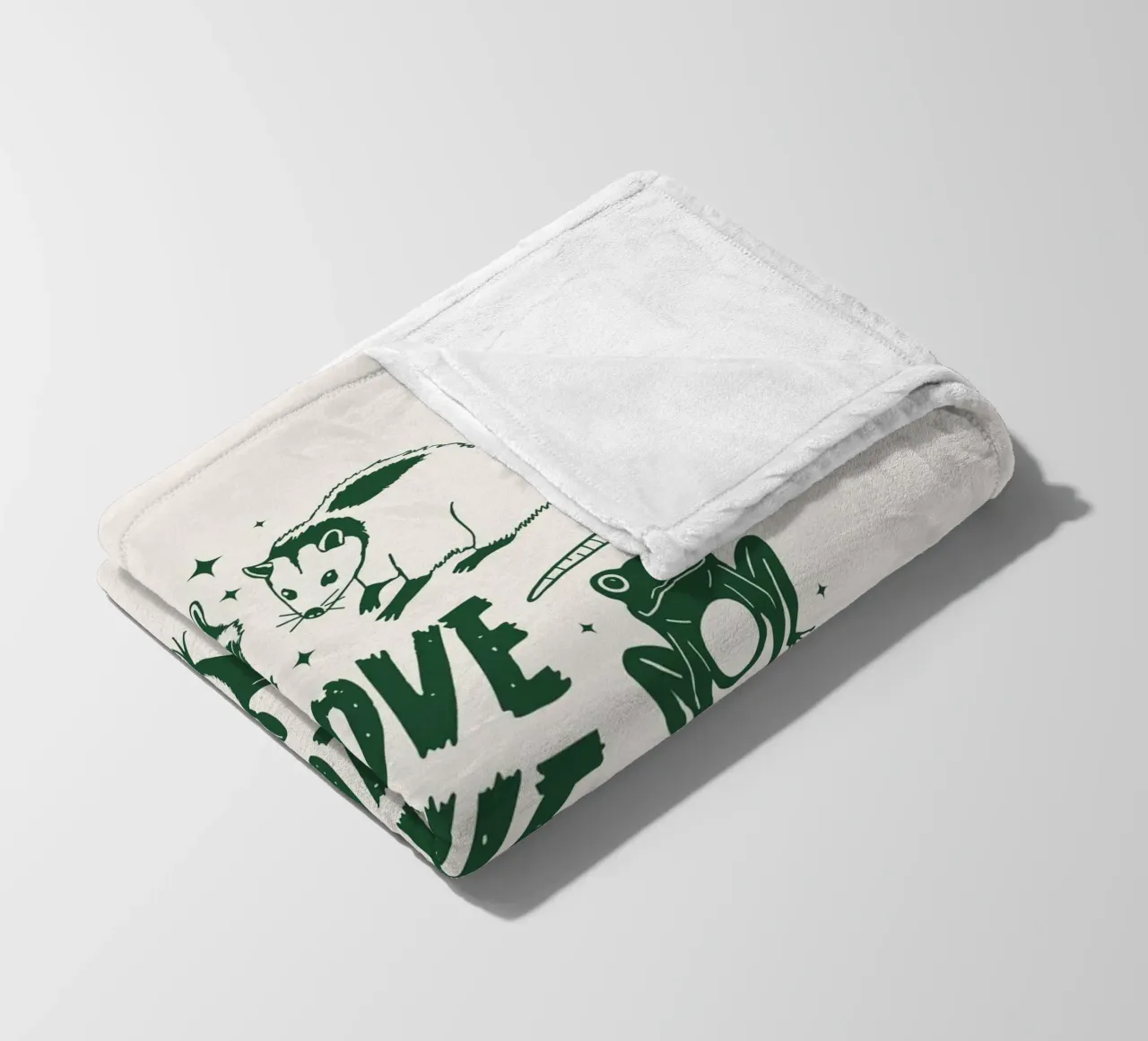 Amare chi non è amato coperta in pile da Eco Rebel Creative